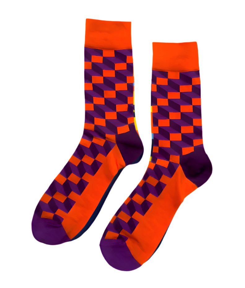 Funky Burst socks – vivid explosion of color in a contemporary street-art vibe