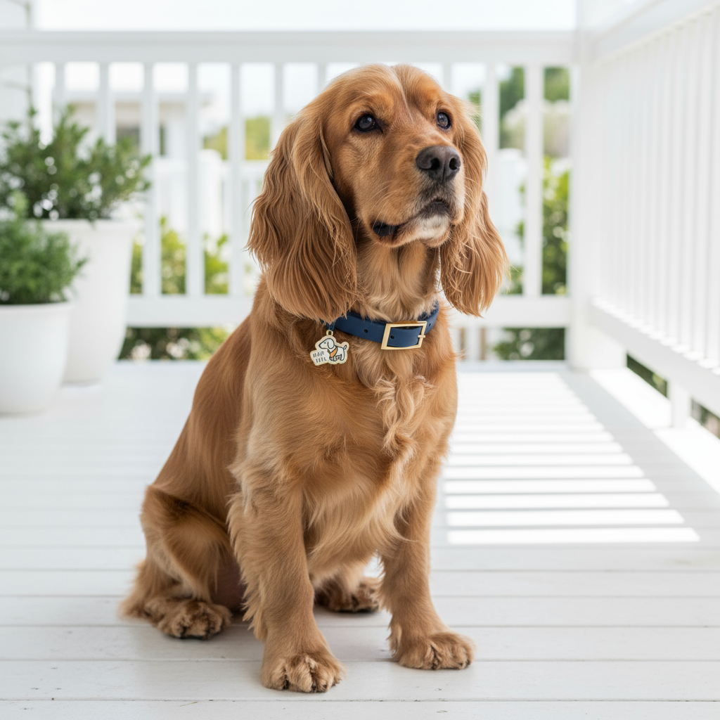 Sapphire Waterproof PVC Dog Collar