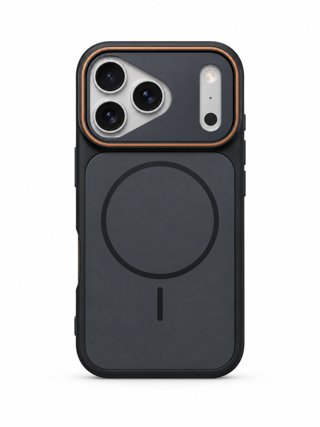 ModSoles DuoTone Magnetic iPhone Case in Obsidian Black – dual-tone MagSafe case with contrast trim for iPhone 15, 16 & 17