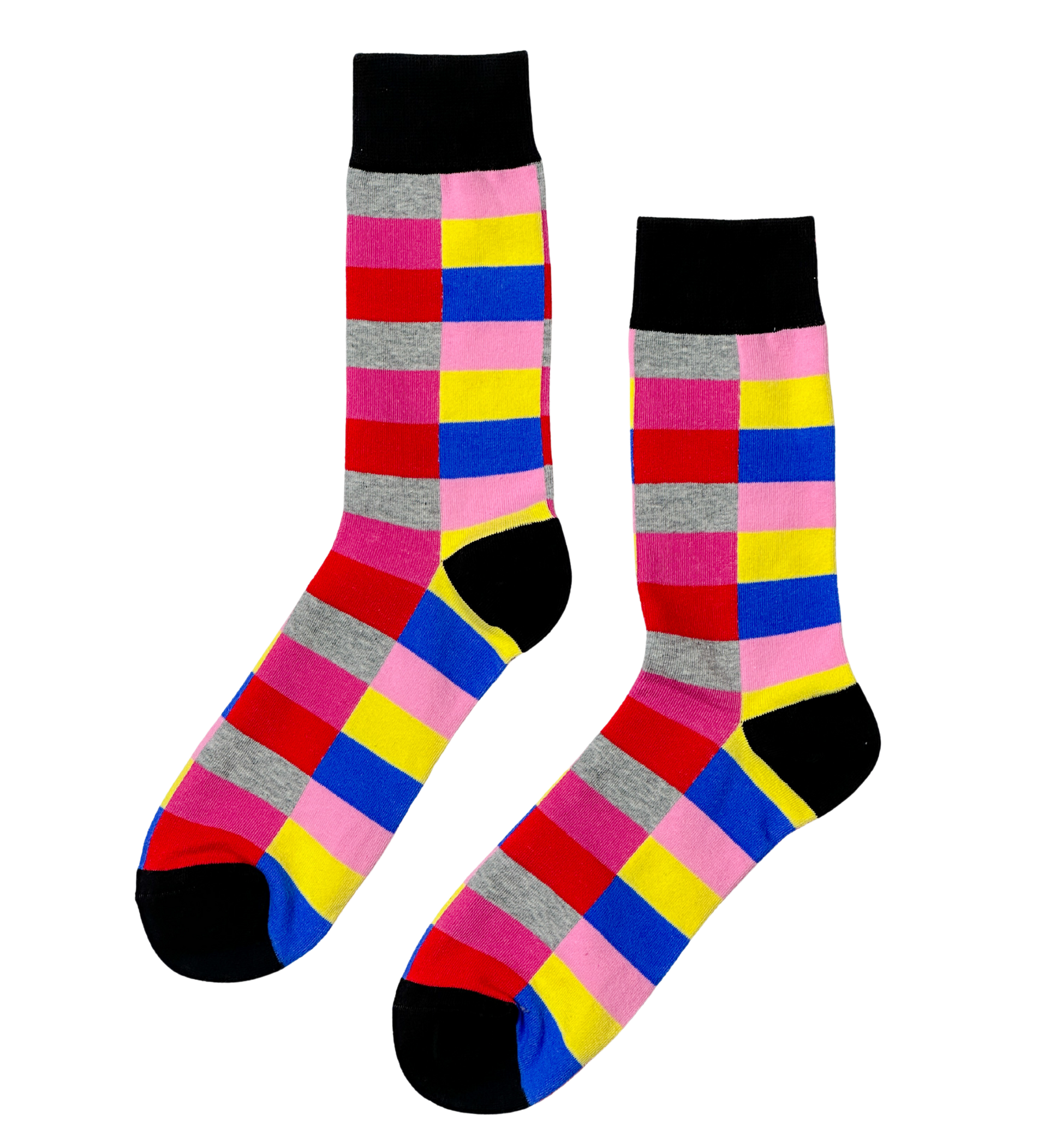 Nightfall Mosaic socks – geometric print in navy, charcoal, and black for a sleek night-inspired look