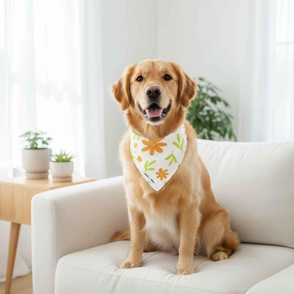 Reversible Tie-On Dog Bandanas