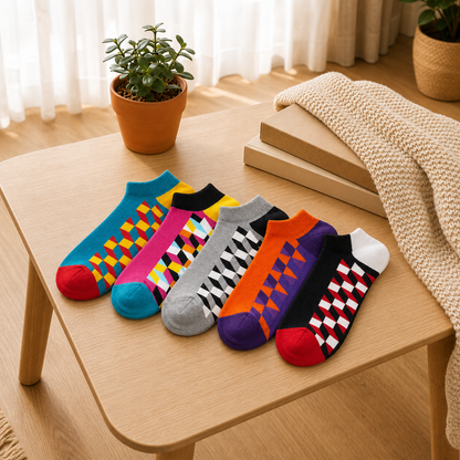 The Remix Pack: 5-Pair Low-Cut Geo Socks