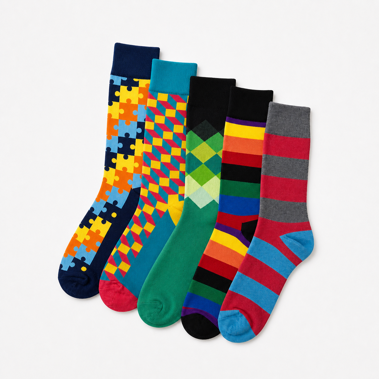 The Maverick Pack: 5-Pair Crew Socks