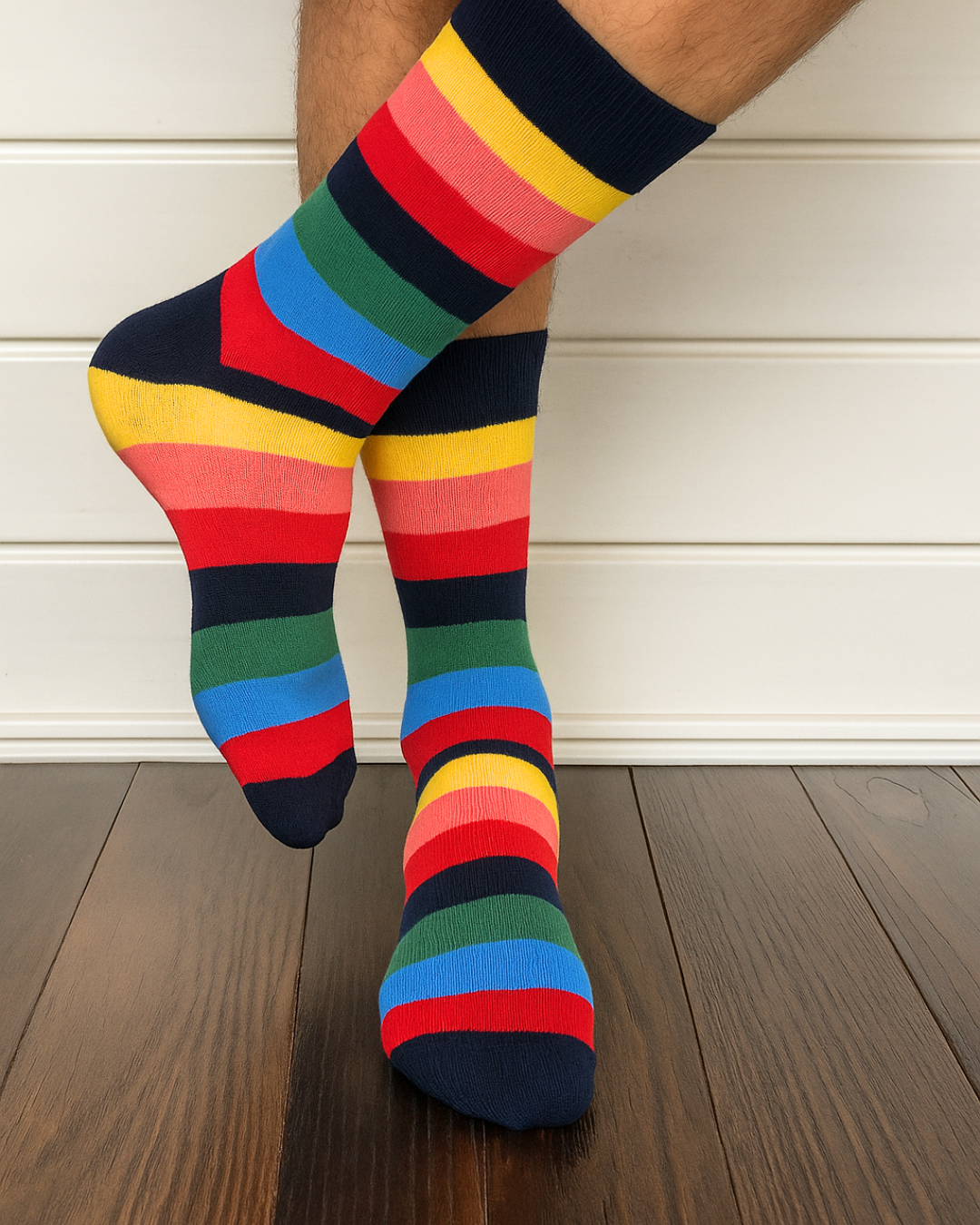 Diverse Charm unisex cotton socks with multicolor charm and comfort
