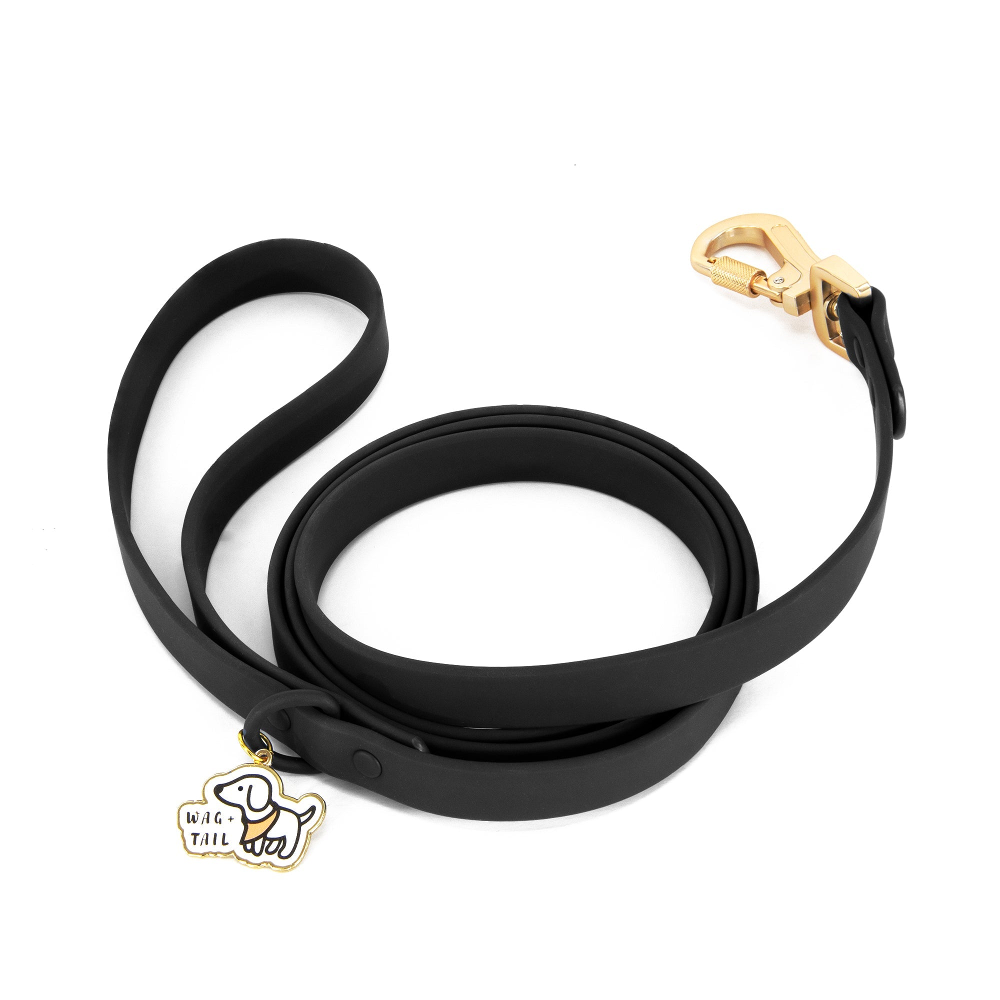 Midnight Waterproof PVC Dog Leash