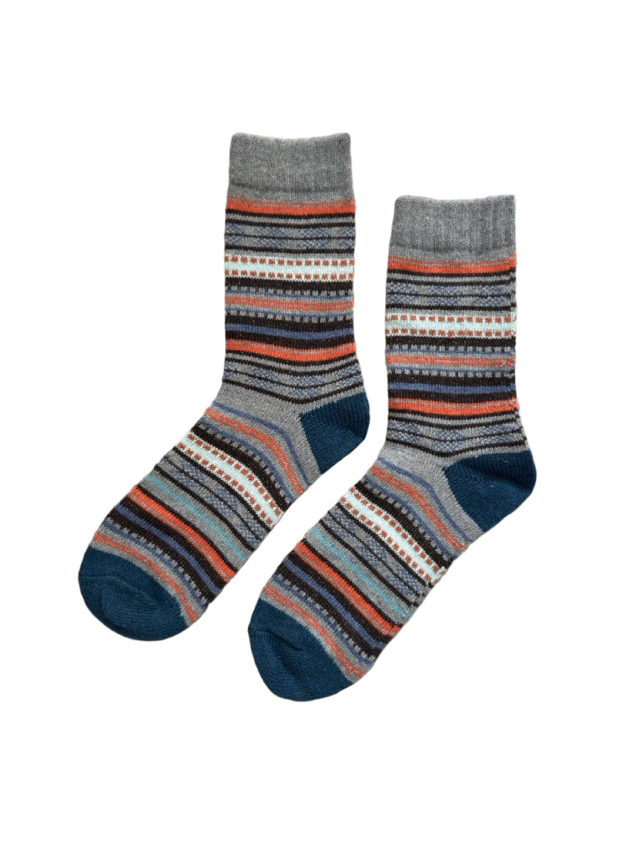 Cozy Frost Loom wool-blend socks designed for breathable comfort and modern winter style