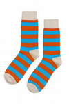 Pastel Pop colorful crew socks by ModSoles with pastel stripes