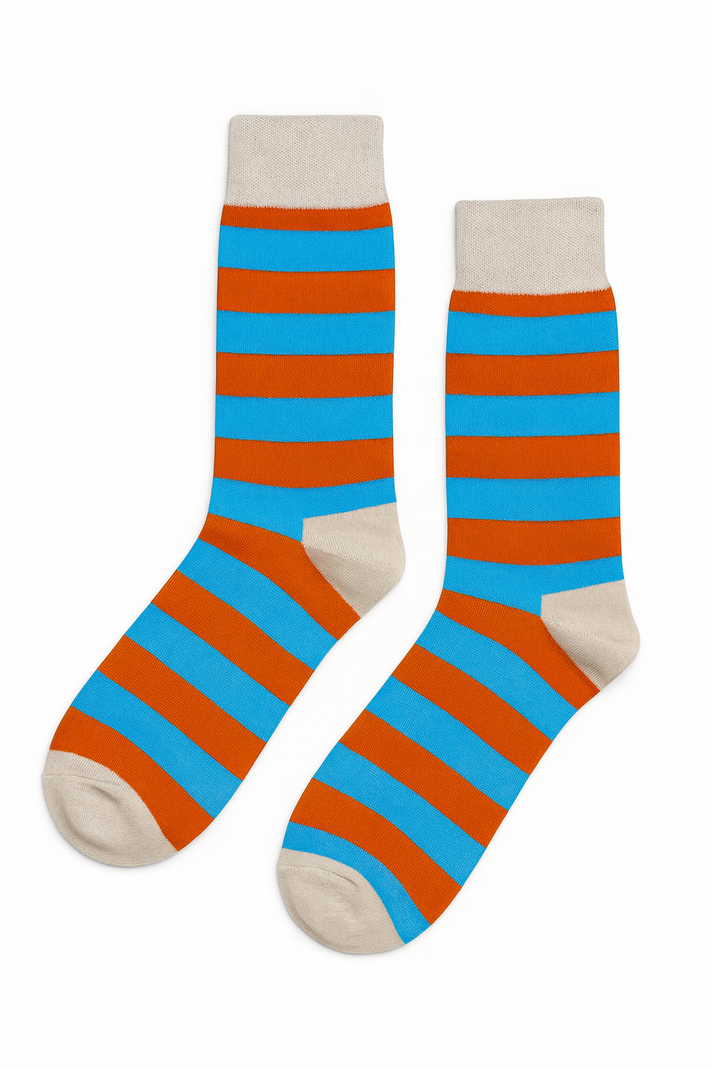 Pastel Pop colorful crew socks by ModSoles with pastel stripes