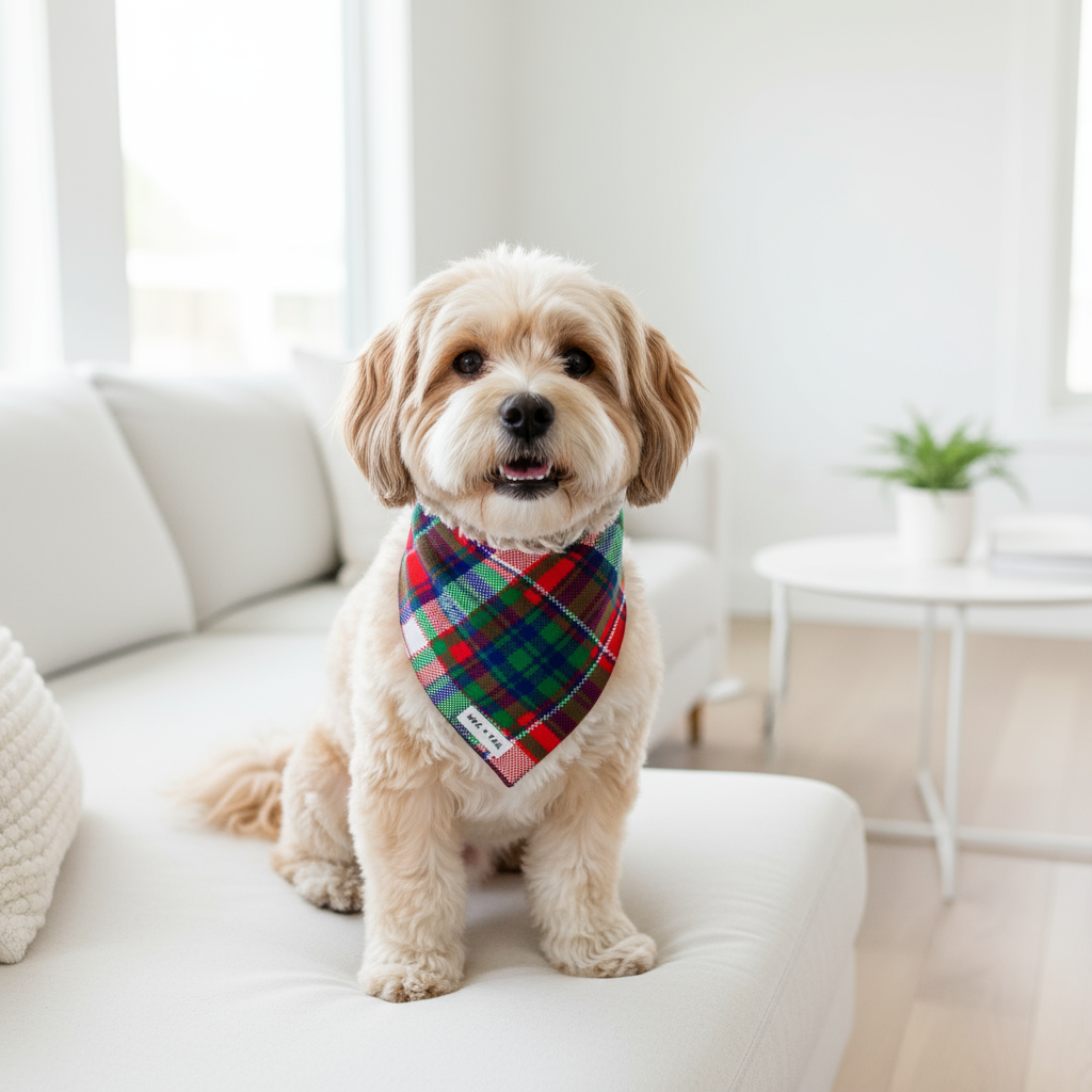 Reversible Tie-On Dog Bandanas