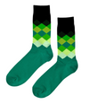 Prestige Verdant unisex cotton crew socks from ModSoles with a rich verdant color palette crafted for elegant modern outfits