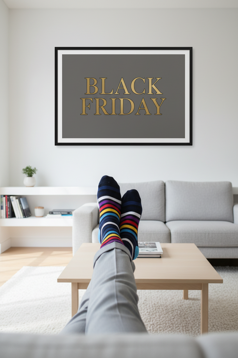 Premium Unisex Socks – Pulse Stripe – Black Friday Sale