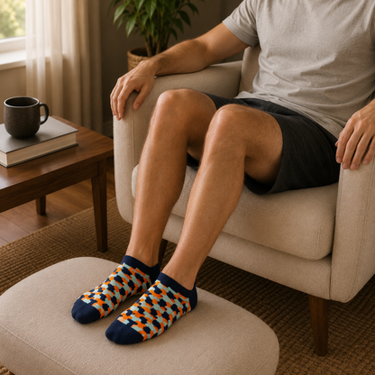 Wildcard Pack low-cut socks flat lay showing print variety